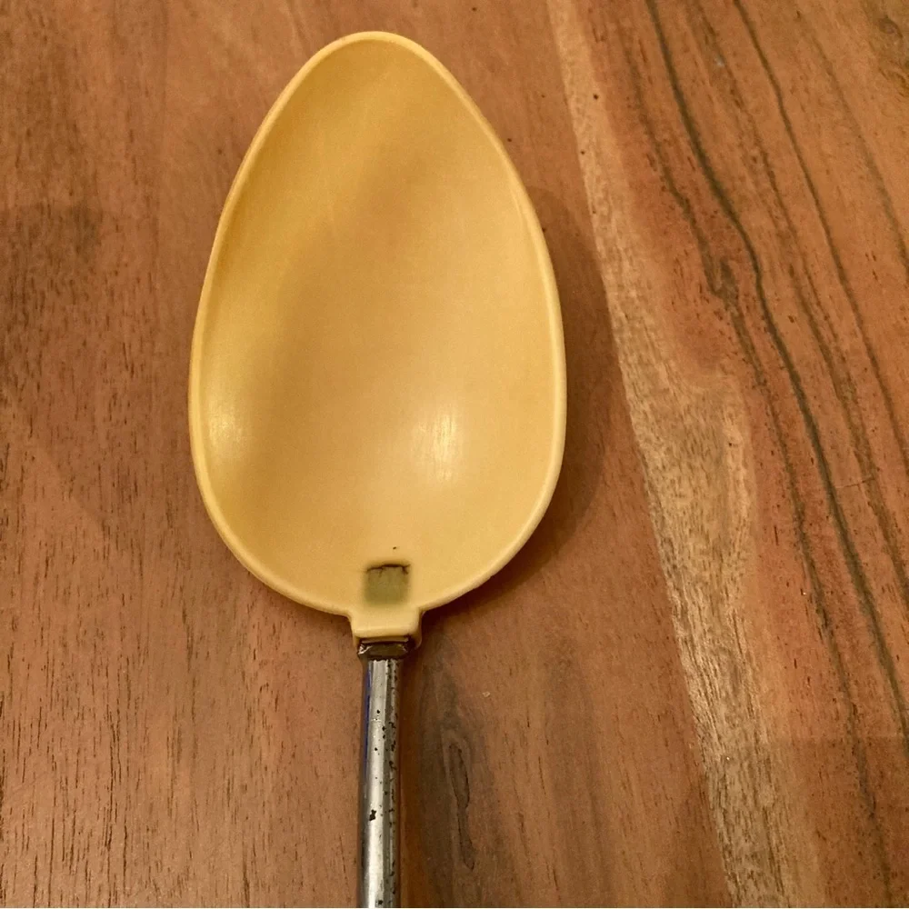 Vintage‎ probus Orange and Tan Nylon Cooking Spoon